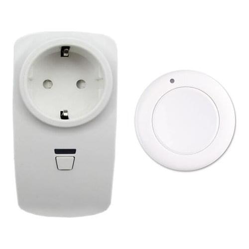 RF Remote control socket AC110V 220v European standard plugs wall paste remote control EU Standard