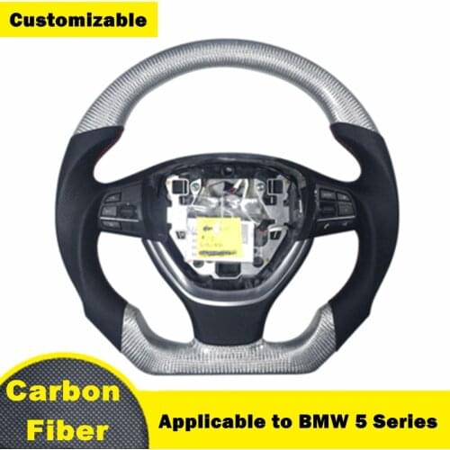 Customized Carbon Fiber Leather steering wheel For BMW 1 2 3 4 5 7 Series X1 X3 X5 X6 E90 E92 E60 F10 F30 Replacement accessorie