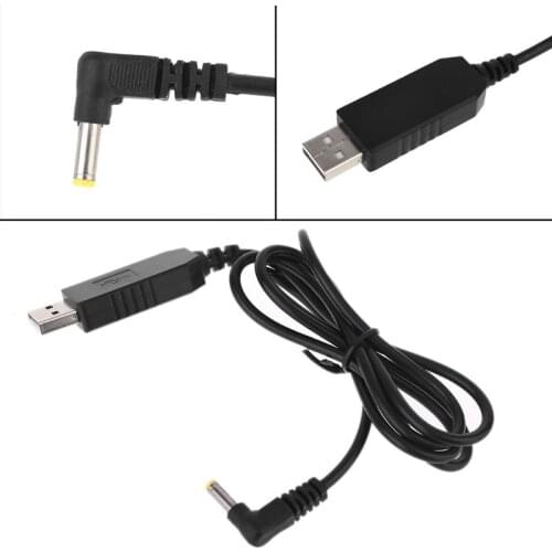 USB 5V Step Up to 12V 4.0x1.7mm Power Supply Cable for Echo Dot 3rd Router LED E56B