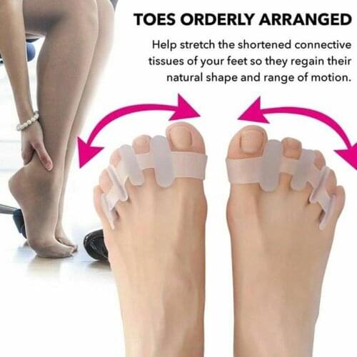 Hallux Valgus Correction Soft Silicone Foot Care Tool Gel Bunion Protector Toe Separators Straightener Spreader Correctors 1pair