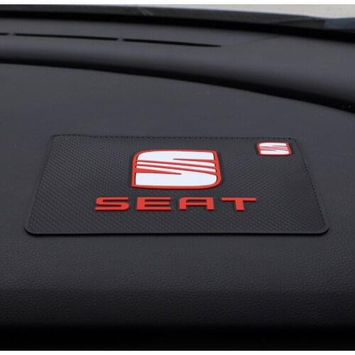 1Pcs Car Dashboard Non-Slip Mat PVC Silicone Anti-Slip Pad For Seat Leon Ibiza Ateca Sportcoupe Alhambra Exeo Altea Arona Toledo