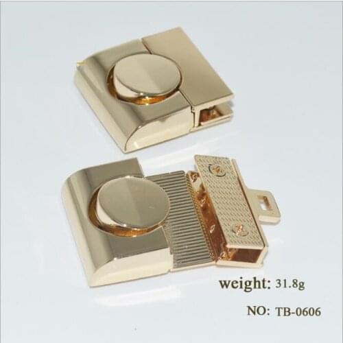 10pcs/1lot) DIY high-grade alloy luggage bag square machine dot button lock lock hardware accessories