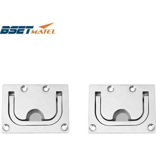 2 pieces/Lot BEST MATEL stainless steel 316 Flush hatch Lift Ring Hatch Pull Handle Locker Cabinet boat marine hardware