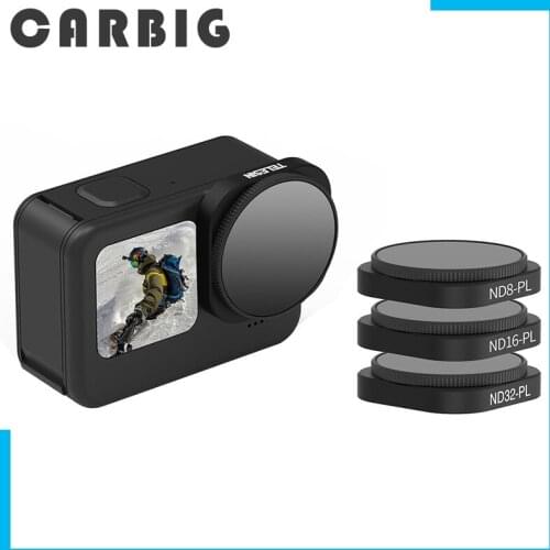 3Pcs ND8/PL ND16/PL ND32/PL Polarizing Filter Aluminum Frame for GoPro Hero 9 Lens Filter 2 in 1 Suitable for GoPro 9