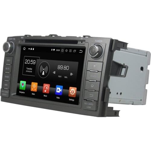 4GB+32GB Octa Core 2 din 8" Android 8.0 Car DVD Player for Toyota Auris 2010 2012 2013 2014 Car Radio GPS WIFI Mirror-link USB