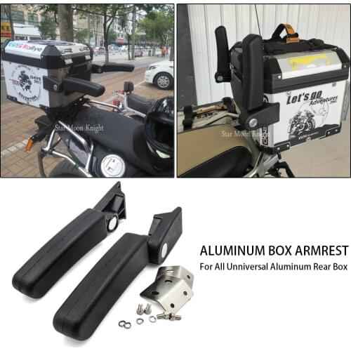 For BMW R1200GS F800GS Adventure S1000XR R1200 GS LC R1250GS Aluminum Backrest lazyback Rear Box Passenger Armrests Required 390