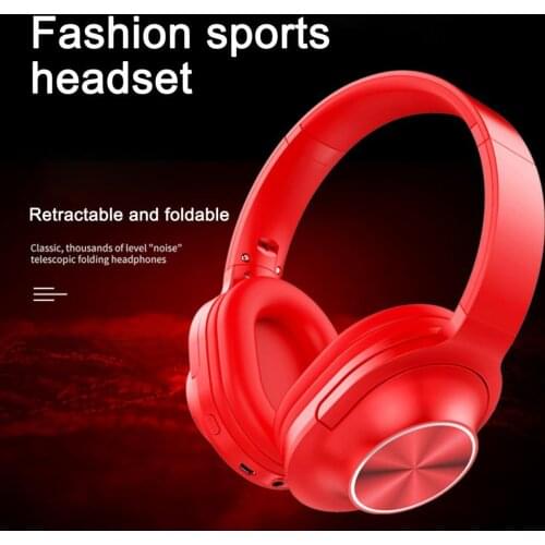 Wireless Headphone Bluetooth Foldable 5.0 HiFi Stereo Sound Portable Gaming Music Sports Bass Headset For Mobile Phone
