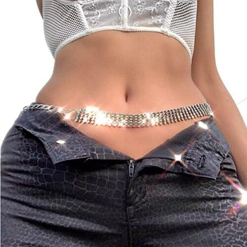 5 Rows delicate Shining Waist Belly Chains Woman body Jewellery Luxurious Metal Chain Charm Europe and America Gift