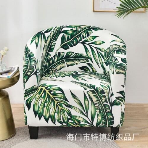 Club seat cover elastic bathtub seat cover printed sofa cover polyester sofa cover bar study counter living room
