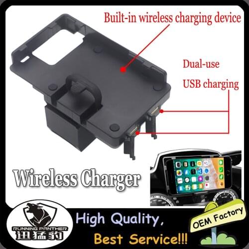 Wireless Charging Phone Navigation Bracket R1250RT Motorcycle Phone Holder USB Charging Mount Stand For BMW R1200RT 2014-2020