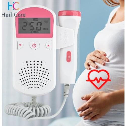 Fetal Heartbeat Detector Baby Care Household Portable for Pregnant Fetal Pulse Meter No Radiation Stethoscope