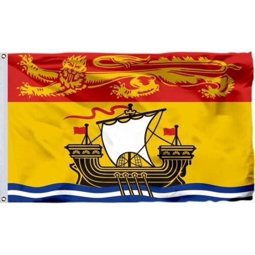 New Brunswick Flag 150X90cm (3x5FT) 120g 100D Polyester Free Shipping Canadian Provinces