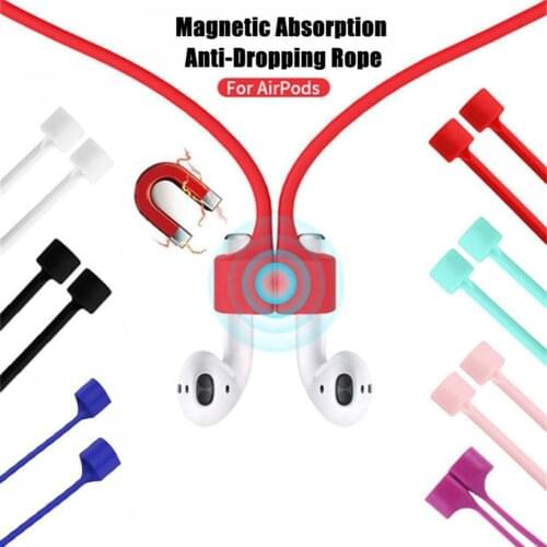 Magnetic Anti-lost Wireless Earphone Hanging Rope Cable Lanyard for Air-pods 1 2