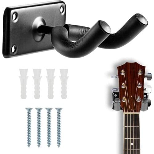 Guitar Wall Mount Hanger Bass Wall Holder Hook Stand with Thick Sponge for Electric Guitars Bass Ukulele Mandolin