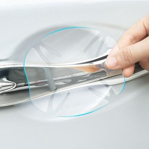 2021 NEW Car door handle sticker protective film for SsangYong Actyon Turismo Rodius Rexton Korando For KIA RIO Ceed For VW Golf