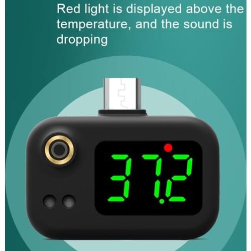 New Arrival Mini Mobile Phone USB Thermometer Contact Free Digital Display Home Portable Smart Phone Thermometer тепловизор