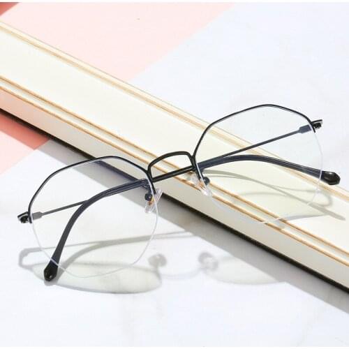 Anti Blue Light Glasses Men Metal Reading Goggle Eyewear Optical Gaming Computer Glasses For Women Transparent Eyeglasses Frame