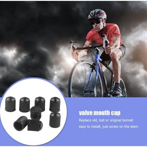 Plastic Car Bicycle Tire Valve Cover Dome Shape Valve Air Cover with Seal Ring Easily Installation Personal Bicycle Parts