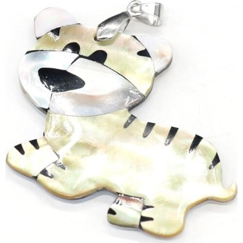 1pc Natural Shell Pendant Vintage Silver Color Mother of Pearl Shell Pendant for Charms Jewelry Making Necklace Earring