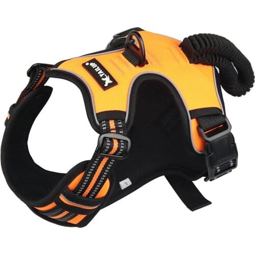 Reflective dog harness