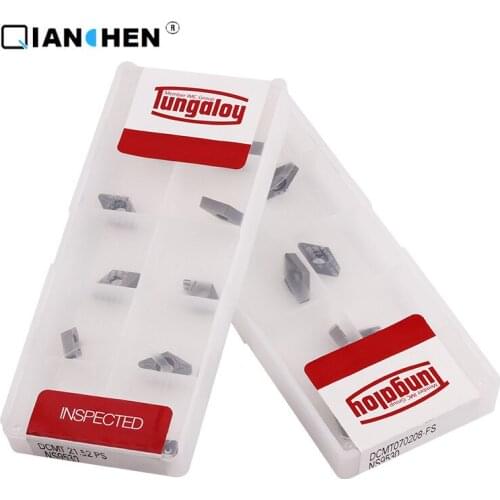 Tungaloy DCMT070208-PS NS9530 DNMG150404-TM T9115 Carbide CNC Inserts CNC Japan 10pcs Internal Turning Tool Hard Alloy