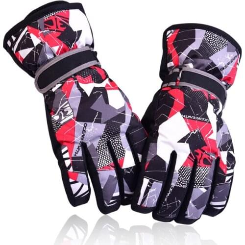 Warm Ski Gloves Men Waterproof Children Mittens Sport Women Snowmobile Glove Thermal Snowboard Girl Mitten Skiing Kids Boy Glove