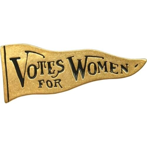 Votes for women pin vintage suffragette flag girl power feminist flair addition