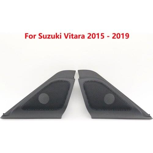 1 Pair Car Front Door Tweeter Speaker Cover Claxon Cap Frame Panel Without Speaker for Suzuki Vitara 2015 2016 2017 2018 2019