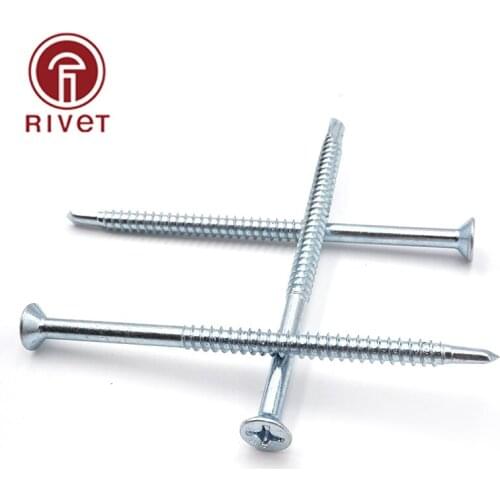 20PCS Flat Head Self Tapping Screws Drilling Tail Screw Cross Recessed Countersunk Head Self-Drilling Tapping Screws M4.8