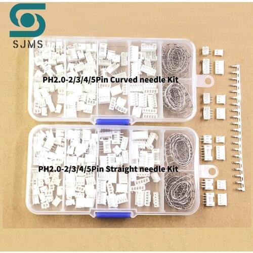 230/320pcs PH2.0 2p 3p 4p 5 pin 2.0mm Pitch Terminal Kit / Housing / Pin Header JST Connector Wire Adaptor PH Kits