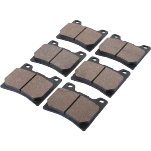 6pcs/set Motorcycle Rear & Front Brake Pads For Yamaha XJ 750 XJ 750F XJ900 XJ 900F FJ 1100J FJ1200