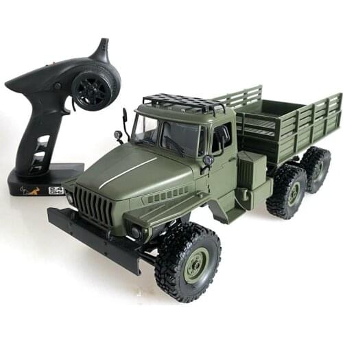 MN80S Ural 1/16 2.4G 6WD RC Car Truck Rock Crawler Command Communication Vehicle RTR Toy Remote Control Truck Toys