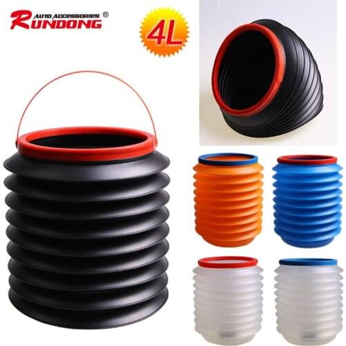 Automotive supplies 4L folding multifunctional trash can bucket debris magic fishing br