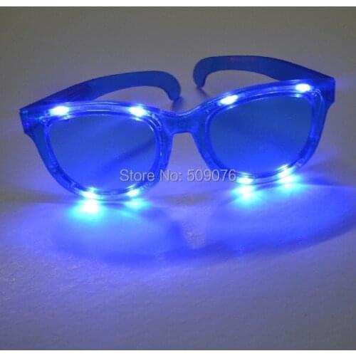 Free shipping 24pcs/lot 3mode led Extra large eyeglass led glasses led light glasses for event & party supplies