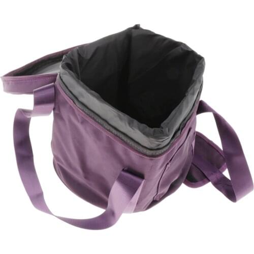 Carrying Case Padded Travelling Bag Oxford Cloth Fits for 12'' Crystal Singing Bowl Parts, Purple