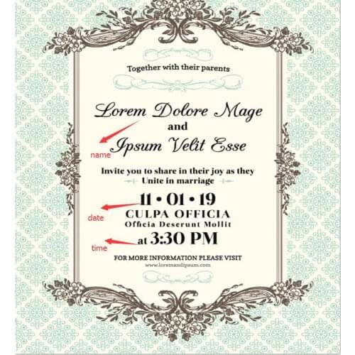 VinylBDS Photography Background Custom White Wedding Invitation Kate Photo-Backdrop Backgrounds