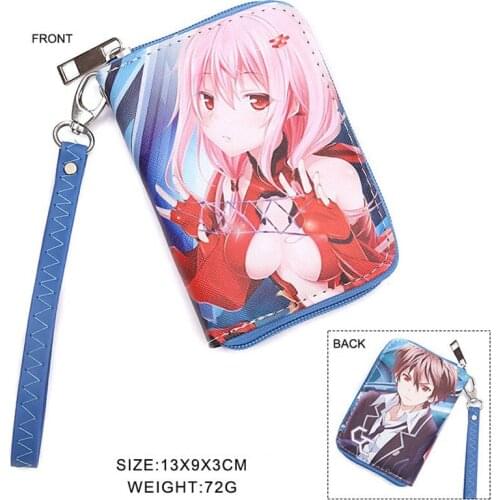 Anime Guilty Crown YUZURIHA INORI Short Wallet OUMA SHU Coin Purse