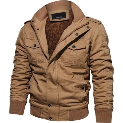 Air Force Bomber Large Size 6XL Jacket Thermal Military Men Women Coat Thick Cargo Fleece Lining Outdoor Camping Hiking Clothing