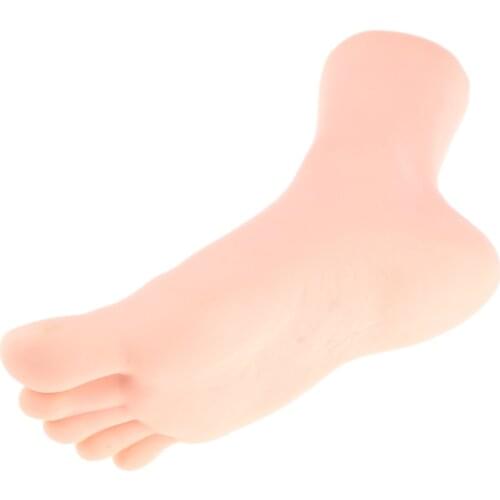 Lifesize PVC Mannequin Foot Model for Nail Tattoo Practice Retail Display
