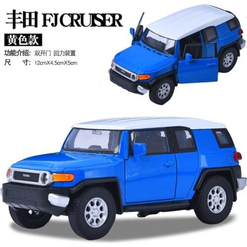 1:36 Die Cast Model Cars Pull back scale automobile Alloy Vehicle gld3 Coche Children Toys Racing Car Macan Toyota FJ SUV