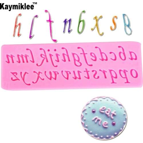 M557 1PCS 3D New English Letters Alphabet Silicone Mold Sugar Paste Cupcake Chocolate Candy Moulds Party Fondant 15.1*5*0.5cm