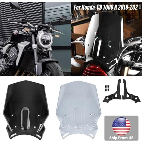 Motorcycle Accessories For Honda CB125R CB300R CB250R 2018 2019 2020 Windscreen Windshield Pare-brise Parabrisa with Bracket New