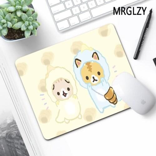 MRGLZY Anime Cat DropShipping Multiple Sizes Small Mouse Pad Carpet Gamer Mini PC Gaming Accessories Office MousePad LOL DeskMat