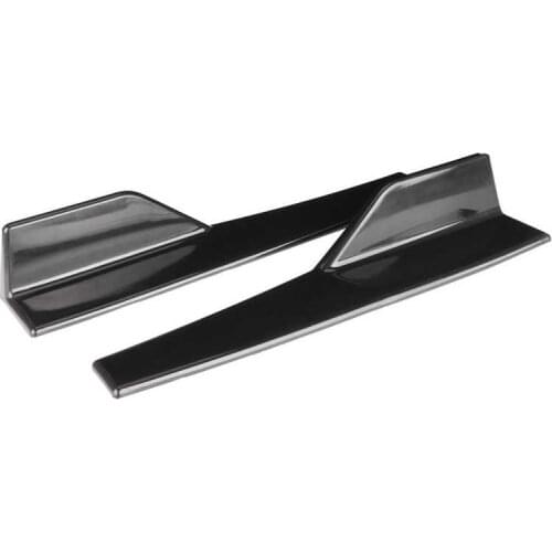 Running boards Car Parts Pair Universal Side Skirt Rocker Splitter Side Winglet Wing Diffuser Car Body Kit Glossy Black