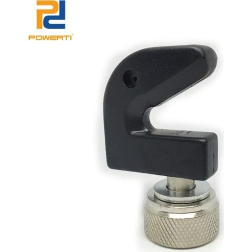 POWERTI 1PCS Durable Fixation Clamp Badminton Racket U Shape Stringing Machine Tools Black for Racket Machine