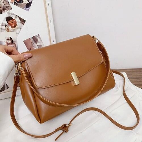 Luxury Brand Womens Handbags Fashion Pu Leather Shoulder Bag Designer Famous Solid Color Ladies Crossbody Bags Lady Hand Bags