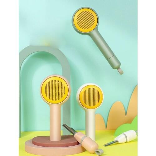 Pet Dog Cat Hair Remover Brush Comb Cleaner Puppy Wash Tools Soft Gentle Bristles Quickly Cleaing Brush Tools Dogs Accessories