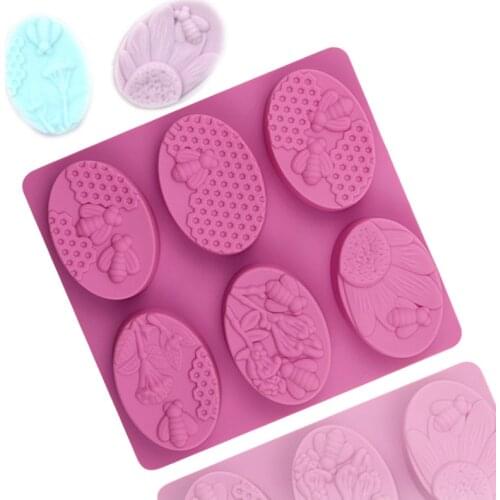 Silicone Mold Honeybee Honeycomb 3D Stereo Mould DIY Soap Making Tool Multifunctional Handcraft Candle Crystal Epoxy Decor Mold