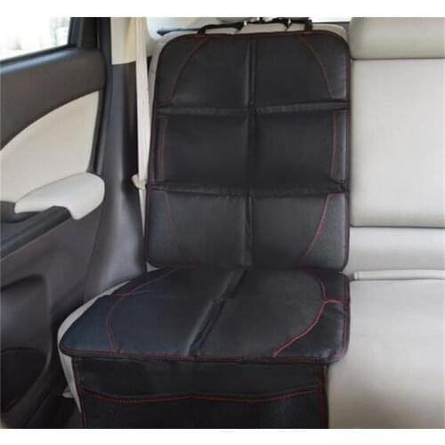 Universal Black Luxury leather Car Seat Protector Child or baby car seat cover Easy Clean Seat Protector Safety Anti Slip