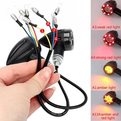 2pcs Universal Motorcycle Turn Signal Light 12V 13 LED Super Bright Bulbs for Moto Off Road Indicator Light Easy to install